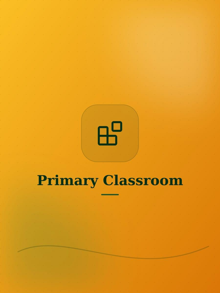 Primary students learning together in a bright classroom